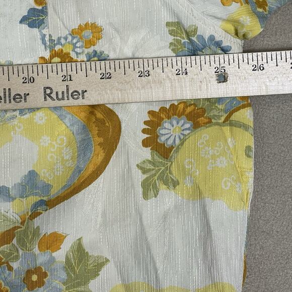 Tommy Bahama Shirt Mens XL Ivory Floral Hawaiian Silk Short Sleeve Button Up - Picture 5 of 11